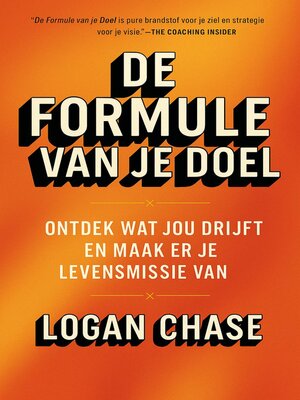 cover image of De Formule van je Doel